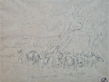 albertbesnard_etude-pour-route-dagra-a-akbar