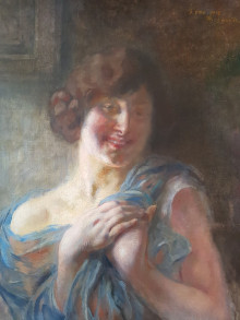 albertbesnard_femme-voile-bleu